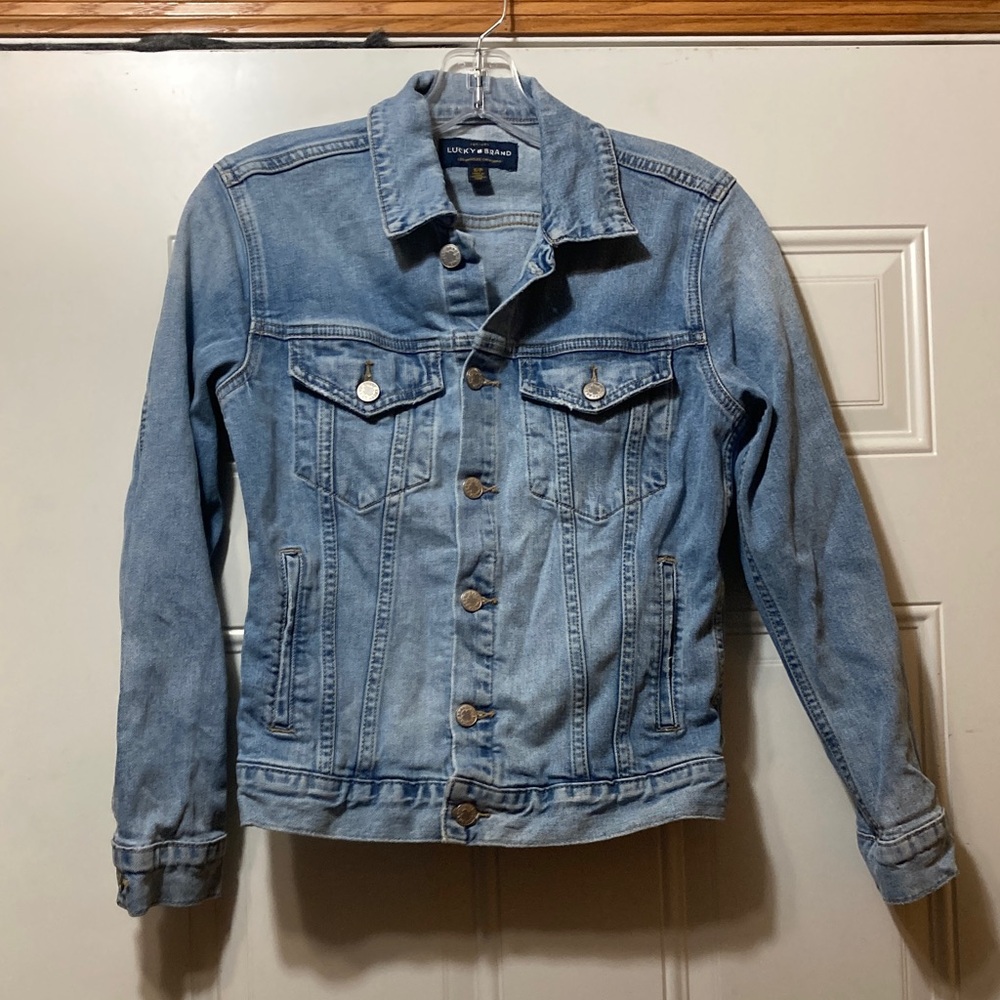 Lucky Brand Light Blue Jean Jacket for Women S